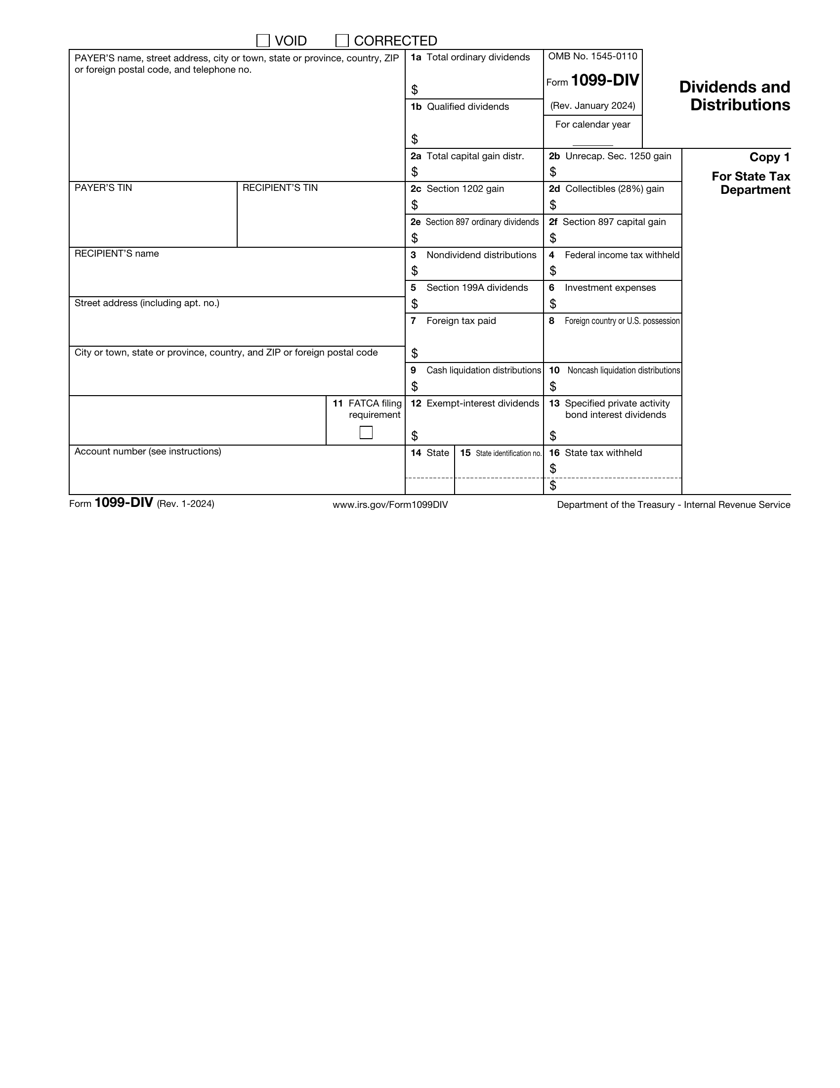 1099-DIV Form Page 3 Preview