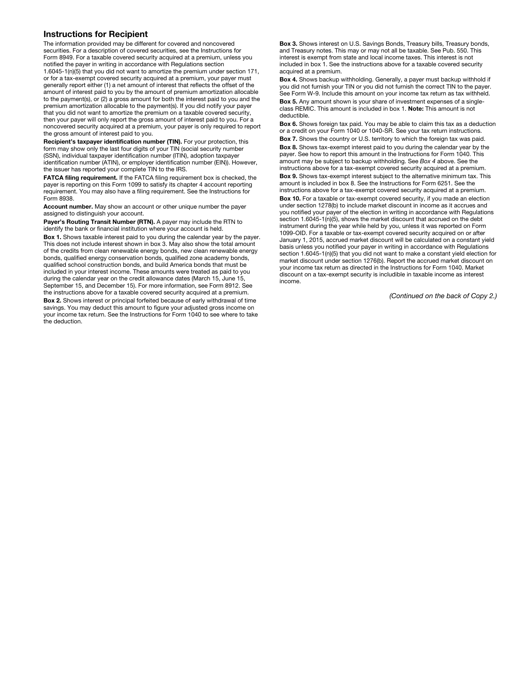 1099-INT Form Page 5 Preview