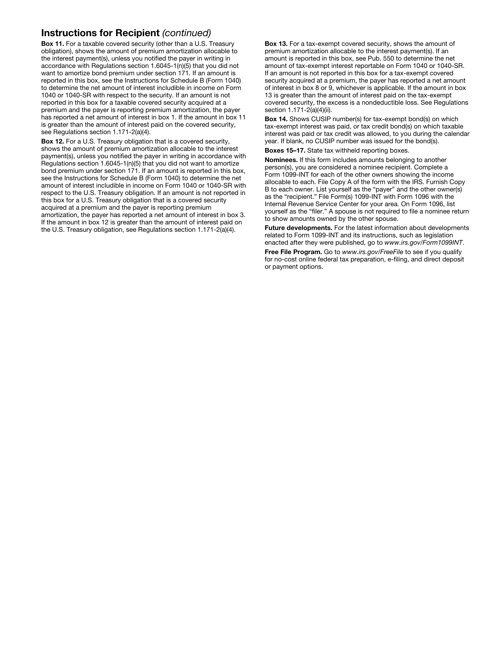 1099-INT Form Page 7 Preview