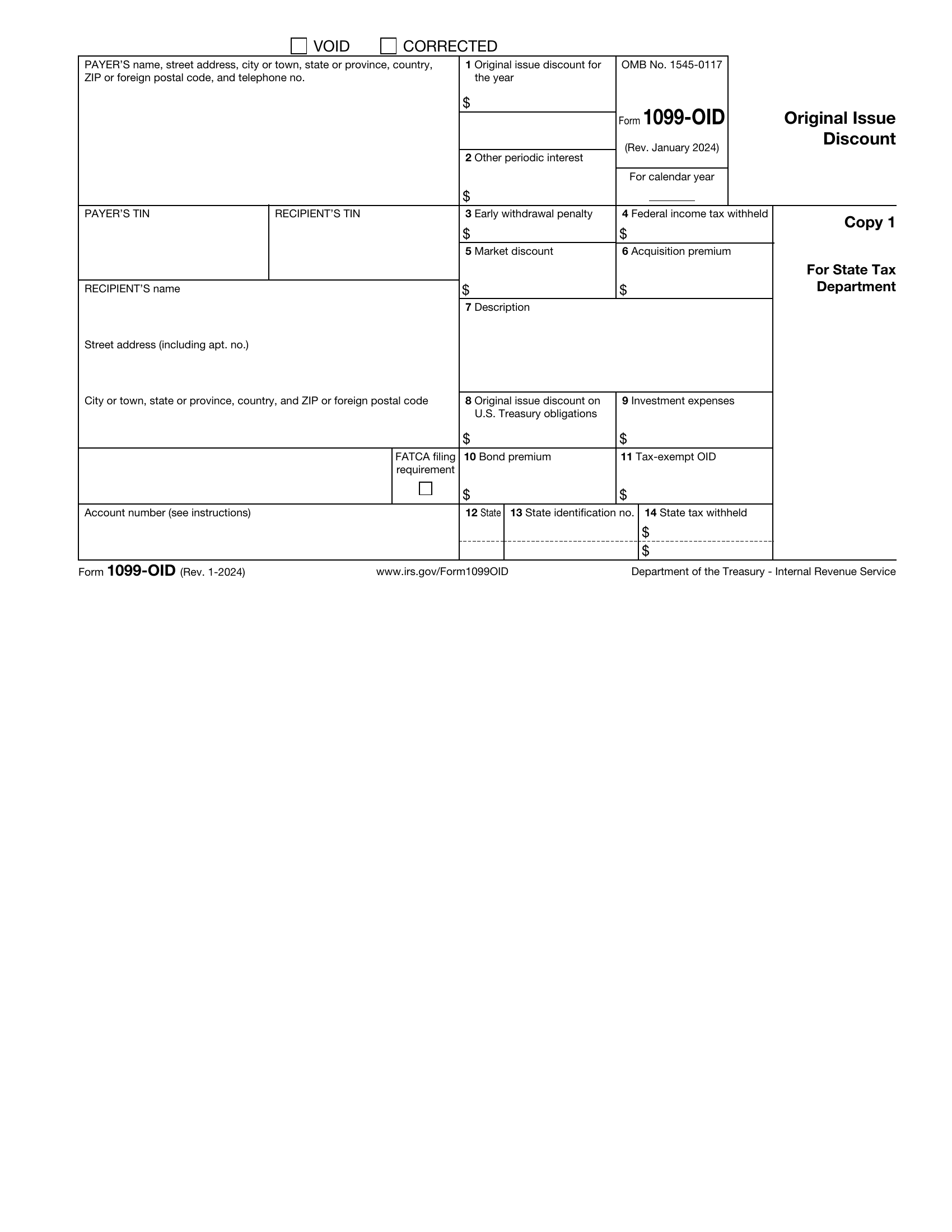 1099-OID Form Page 3 Preview