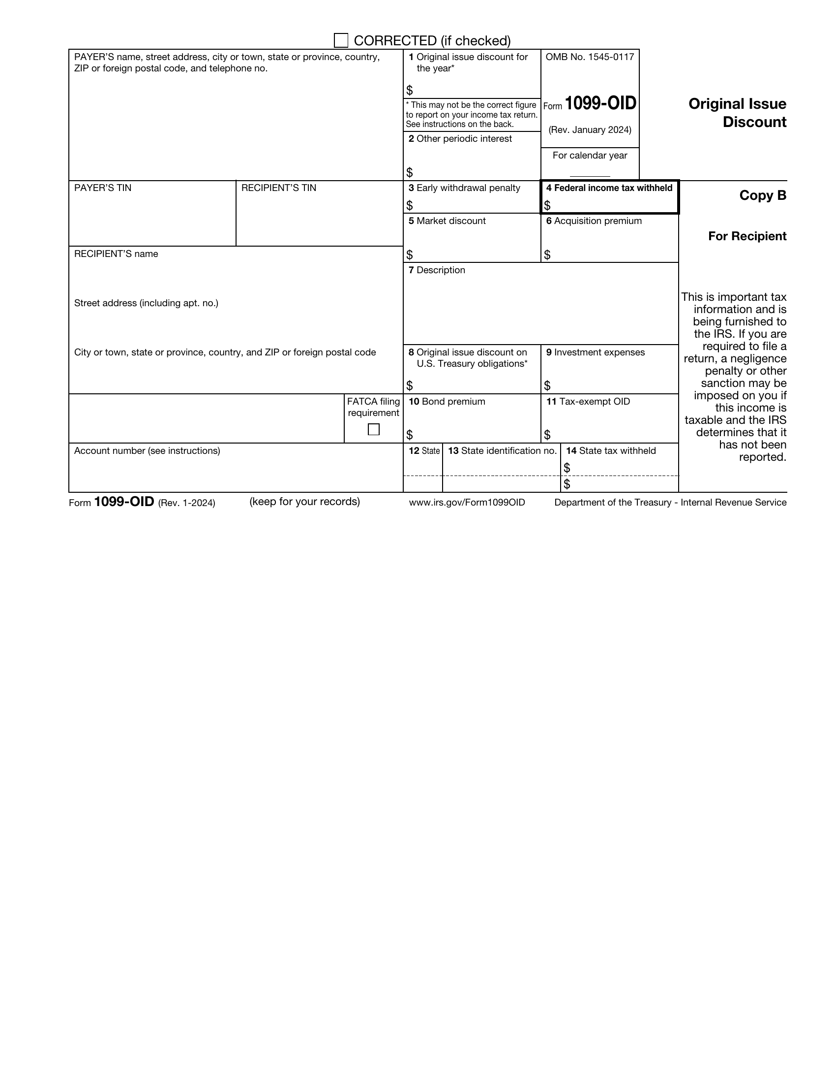 1099-OID Form Page 4 Preview