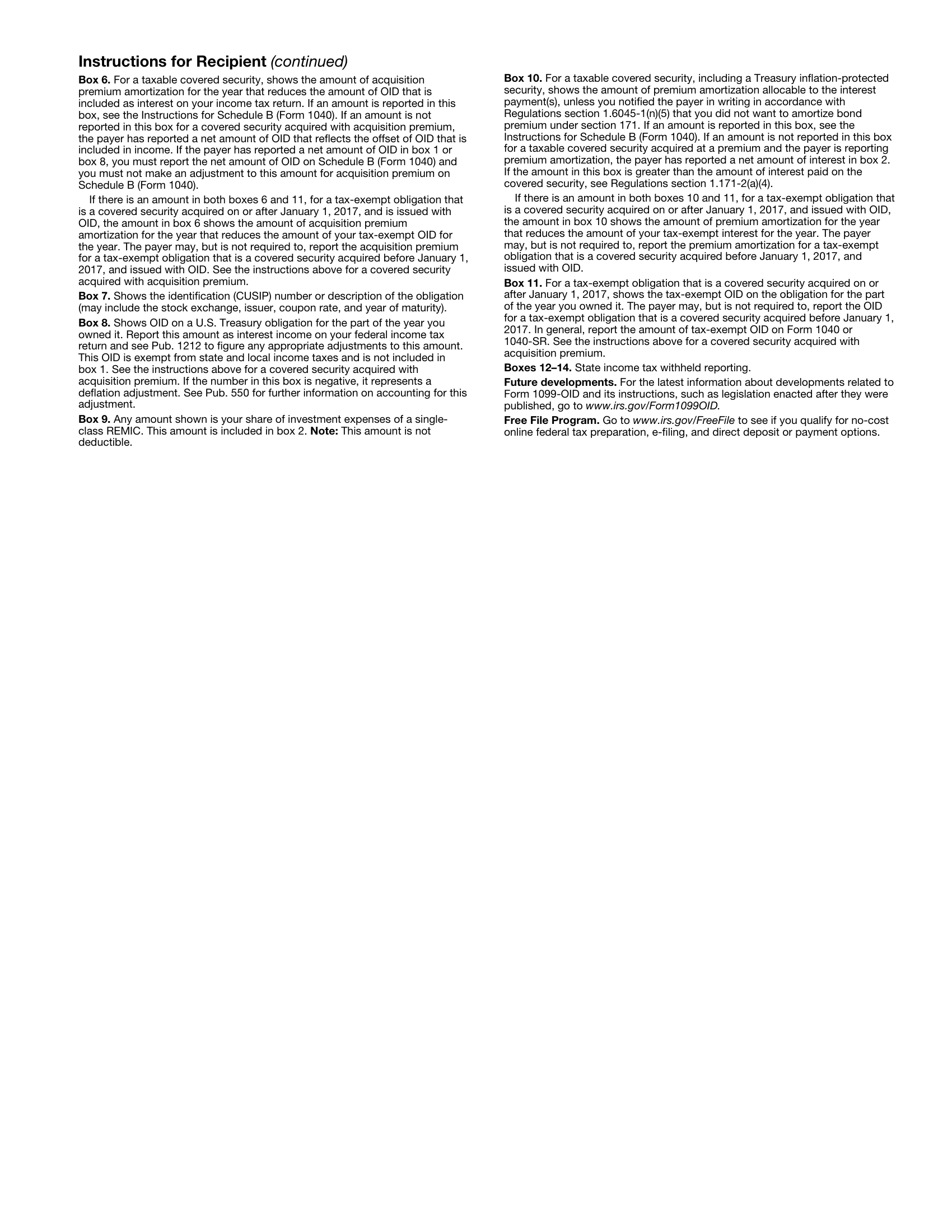 1099-OID Form Page 7 Preview