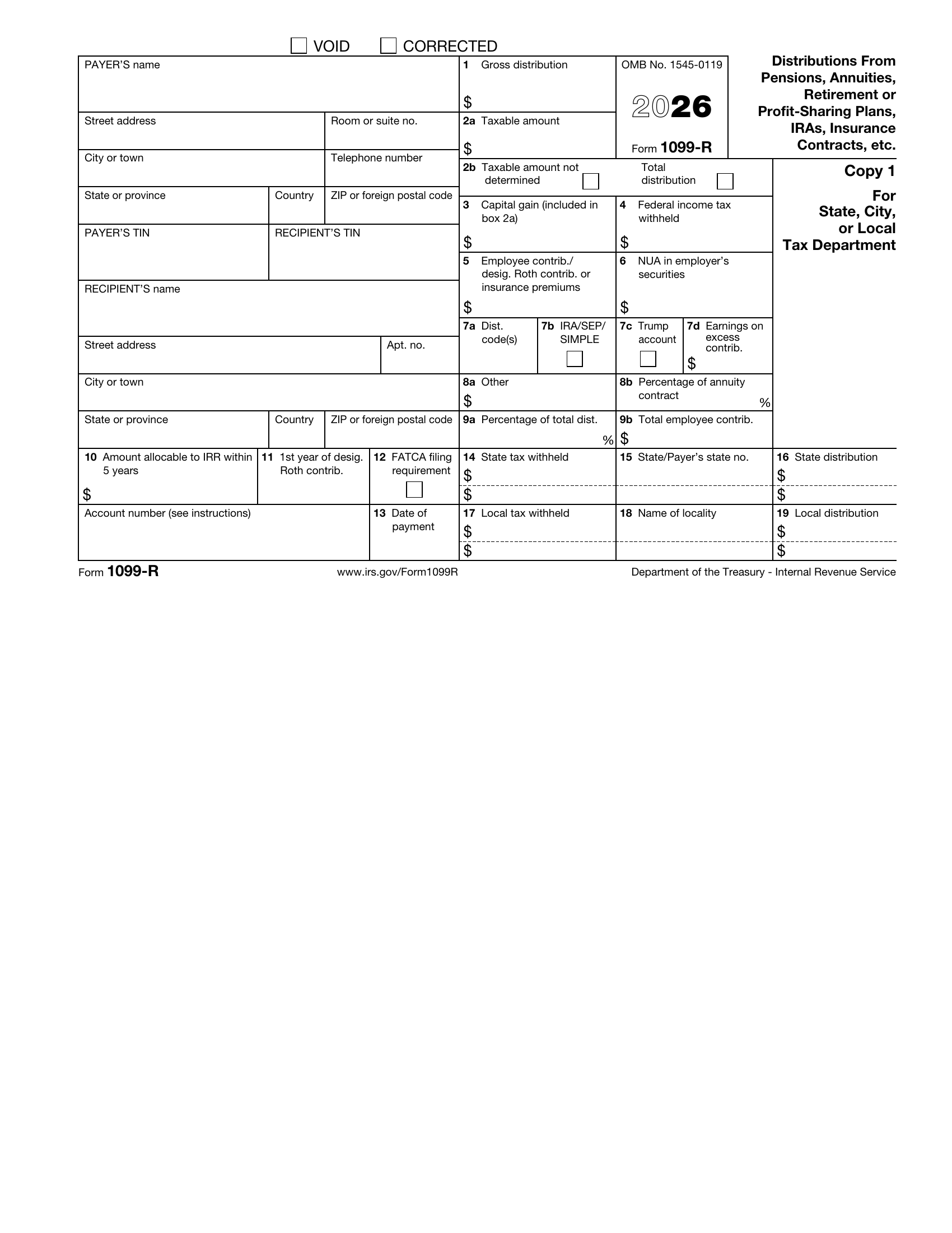 1099-R Form Page 3 Preview