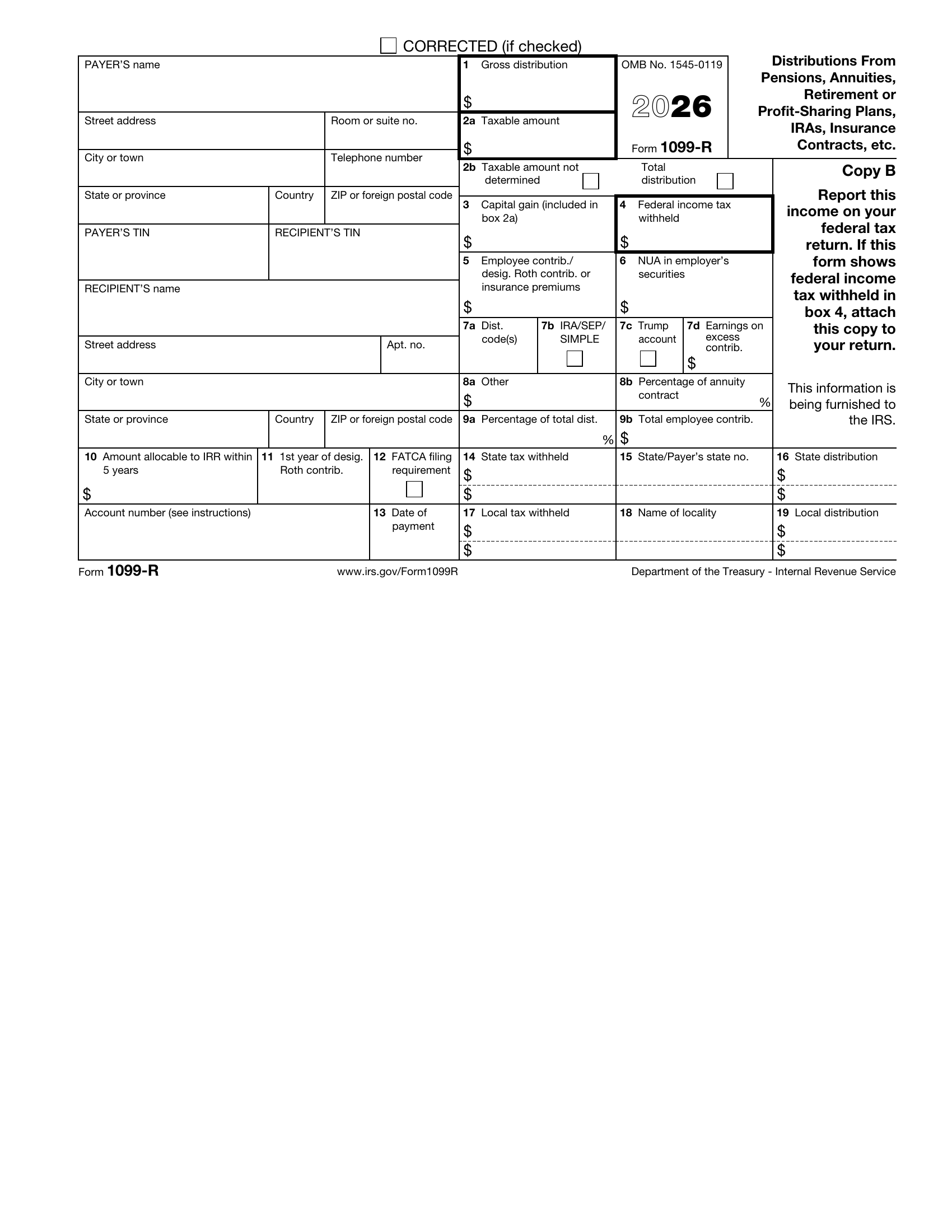 1099-R Form Page 4 Preview