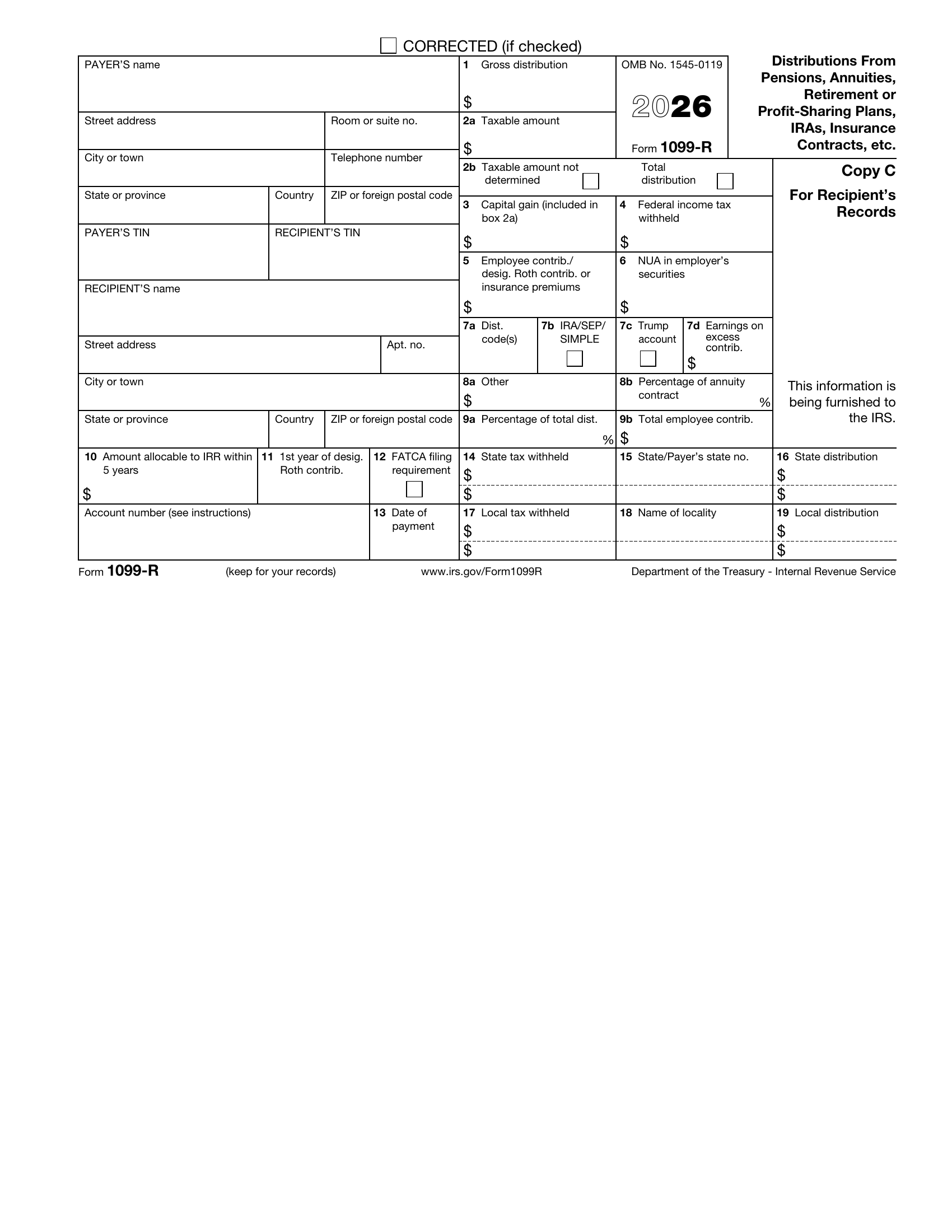1099-R Form Page 6 Preview