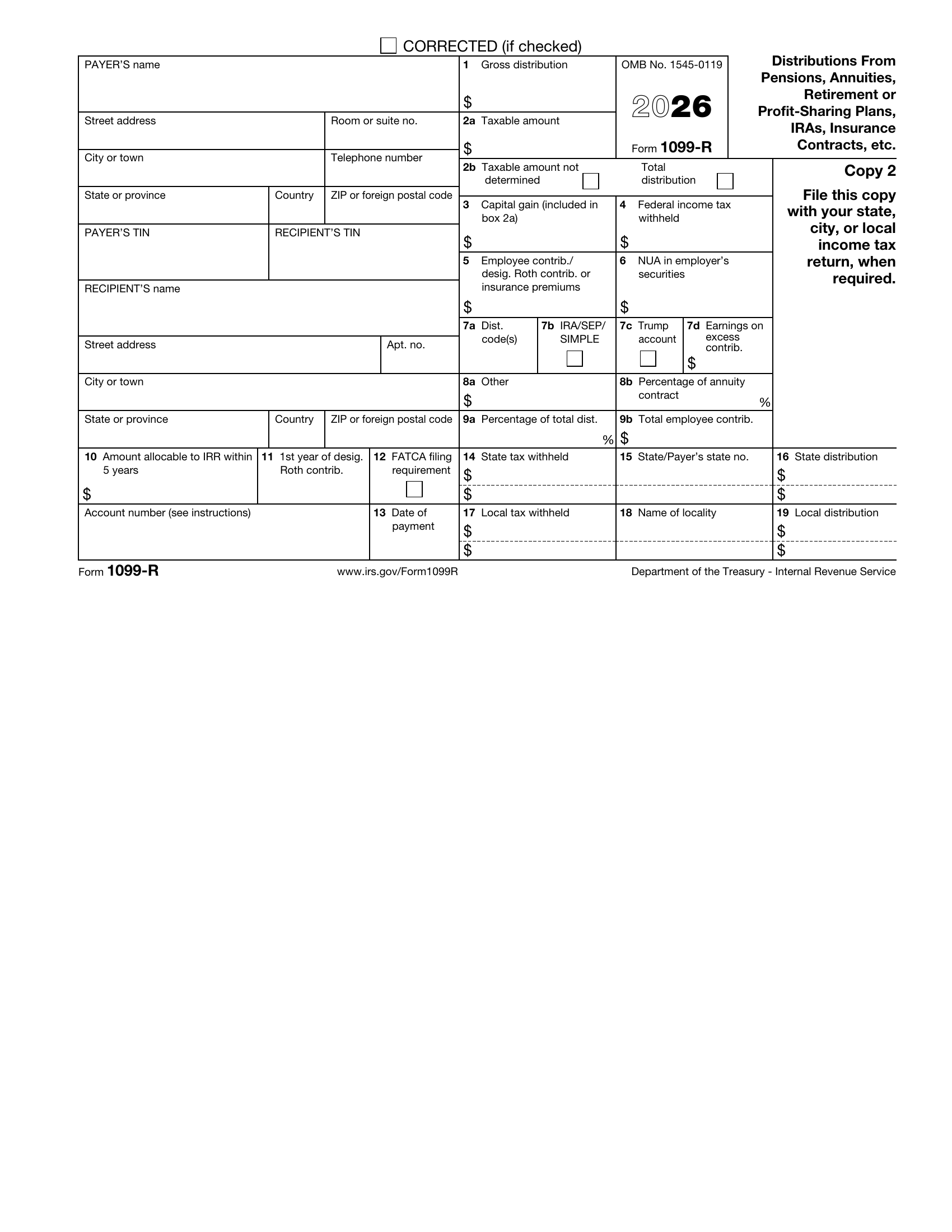 1099-R Form Page 8 Preview