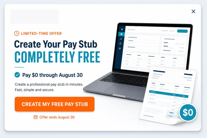 Create your pay stub completely free