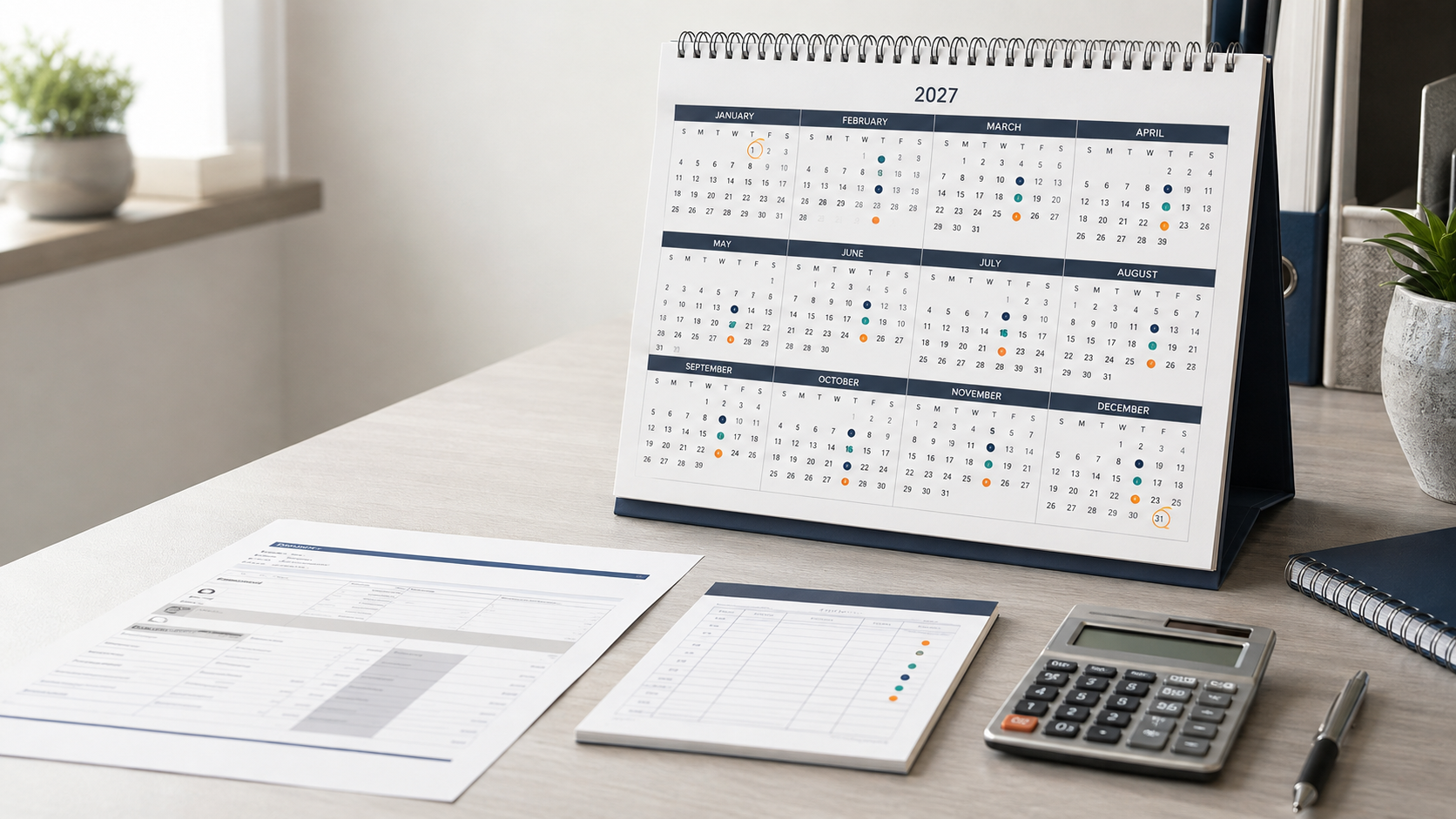 2027 Payroll Calendar With Pay Dates and Holiday Planning